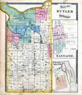 Butler Township, Santa Fee, Peoria, Reserve P.O., Miami County 1877